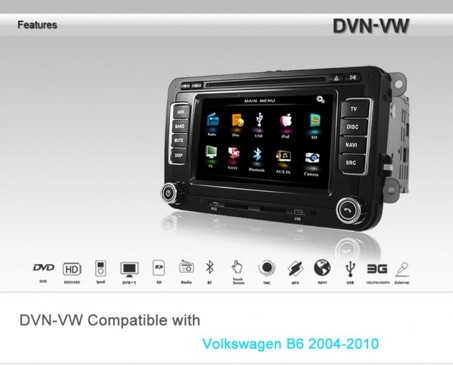 2DIN DVD autorádio s 6,2" monit...