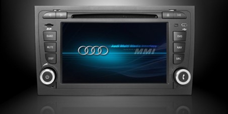 2DIN DVD autorádio Audi A4 2002-2007 s 7" moni...