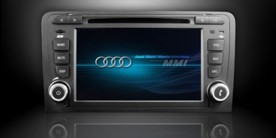 2DIN DVD autorádio Audi A3 2003-2010 s 7" monitorem a GPS