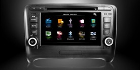 2DIN DVD autorádio Audi TT 2006-2010 s 7" monitorem a GPS
