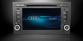 2DIN DVD autorádio s 7" monitorem a GPS pro Audi A4 2002-2007