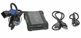 Adaptér pro ovládání USB zařízení OEM rádiem VW (MOST kon.)/AUX vstup