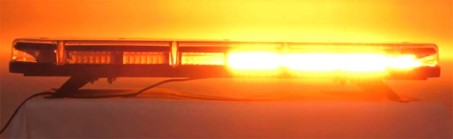 LED světelná rampa, oranžová, 12-24V, homologace
