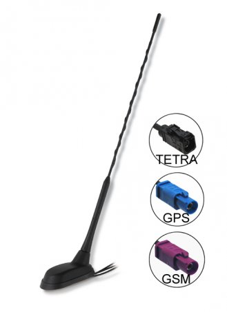 TETRA/ GSM DSC / GPS střešní anténa 60°