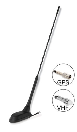 VHF+GPS střešní anténa 60°