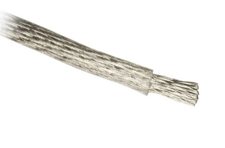 Napájecí kabel - stříbrný 10mm2 - 1m