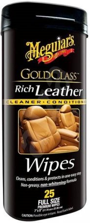 MEGUIAR'S Gold Class Rich Leather Wipes doprodej