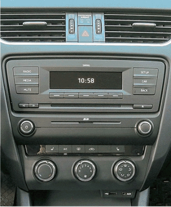 2DIN redukce pro Škoda Octavia III