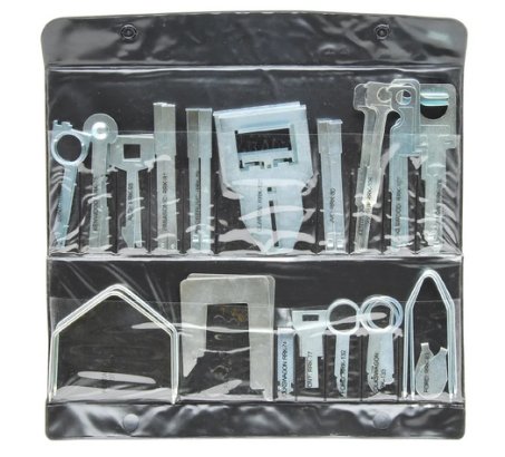 Sada vidliček pro demontáž autorádií