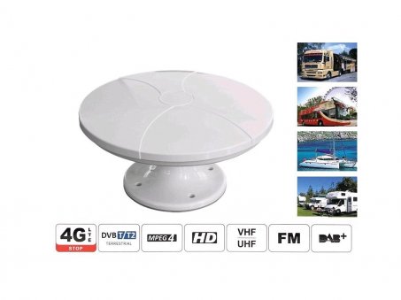 DVB-T2 digitální TV anténa Maximum pro karavany a lodě