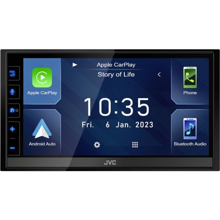 Autorádio JVC KW-M785DBW s CarPlay a AndroidAuto