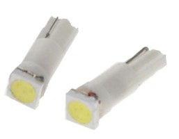 LED žárovka 12V s paticí T5 bílá, 1LED/3SMD