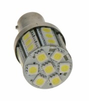 LED žárovka 12V s paticí BA 15s bílá, 28LED/3SMD