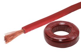 Napájecí kabel - rudý 8mm² - 1m