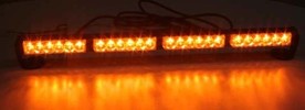 LED světelná alej, 24x 1W LED, oranžová 645mm