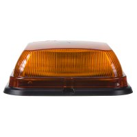 LED maják, 12-24V, 164 x 164mm, 64LED oranžový fix, ECE R10 R65